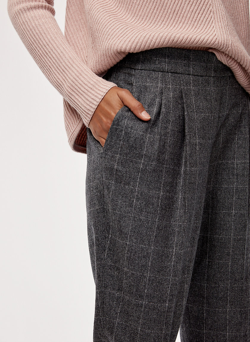 COHEN WOOL CASHMERE PANT - Cropped, wool-blend, pleated dress pant COHEN WOOL CASHMERE PANT - Cropped, wool-blend, pleated dress pant