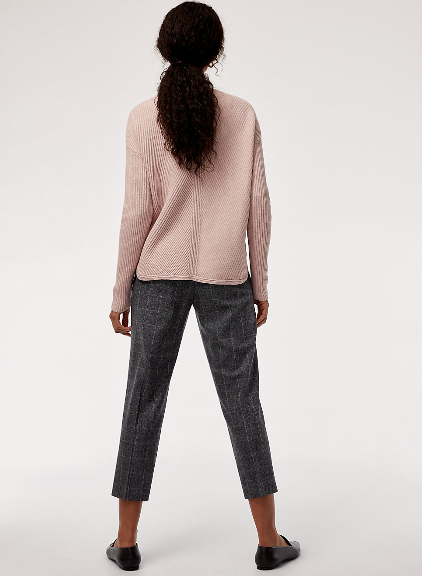 COHEN WOOL CASHMERE PANT - Cropped, wool-blend, pleated dress pant COHEN WOOL CASHMERE PANT - Cropped, wool-blend, pleated dress pant