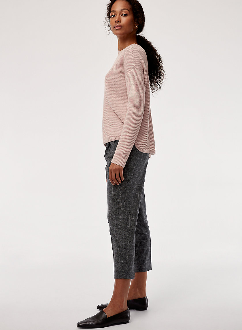 COHEN WOOL CASHMERE PANT - Cropped, wool-blend, pleated dress pant COHEN WOOL CASHMERE PANT - Cropped, wool-blend, pleated dress pant