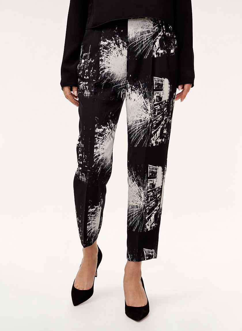 COHEN PANT - Cropped, printed dress pant COHEN PANT - Cropped, printed dress pant