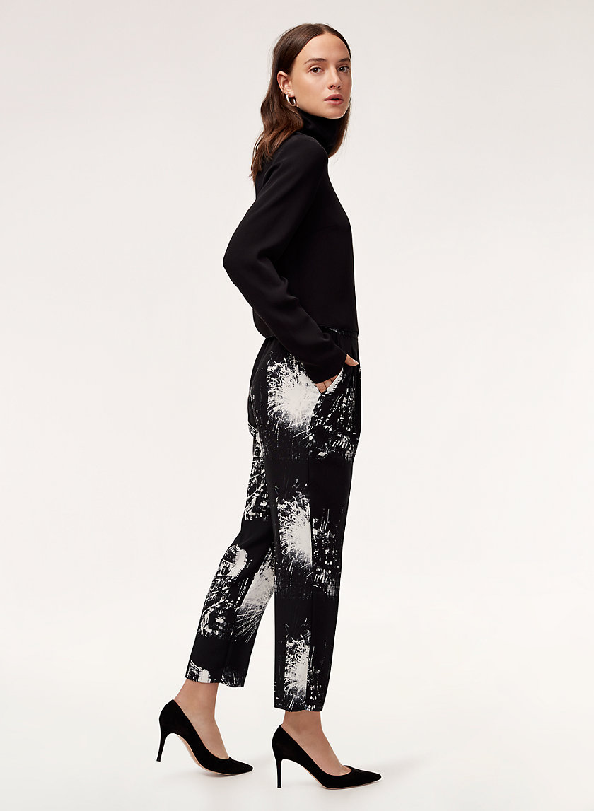 COHEN PANT - Cropped, printed dress pant COHEN PANT - Cropped, printed dress pant