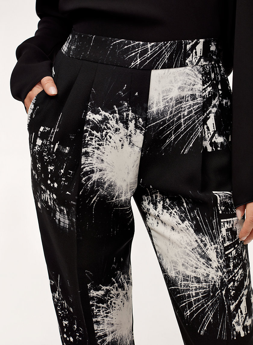 COHEN PANT - Cropped, printed dress pant COHEN PANT - Cropped, printed dress pant