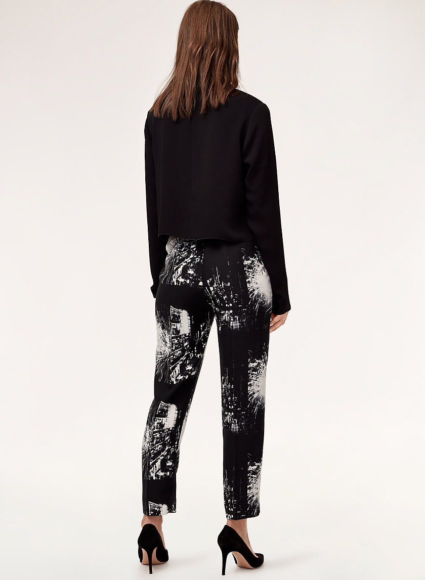 COHEN PANT - Cropped, printed dress pant COHEN PANT - Cropped, printed dress pant
