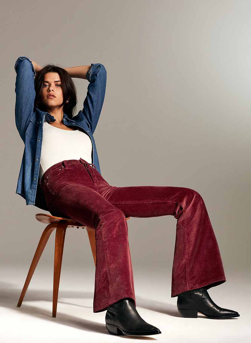 THE MARIANNE FLARE - High-waisted, flare corduroy THE MARIANNE FLARE - High-waisted, flare corduroy