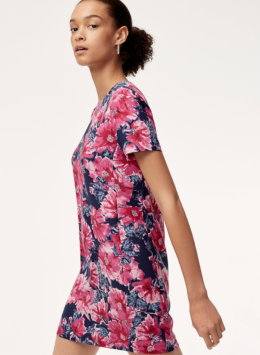 PATRICIO DRESS - Short, floral-crepe t-shirt dress PATRICIO DRESS - Short, floral-crepe t-shirt dress