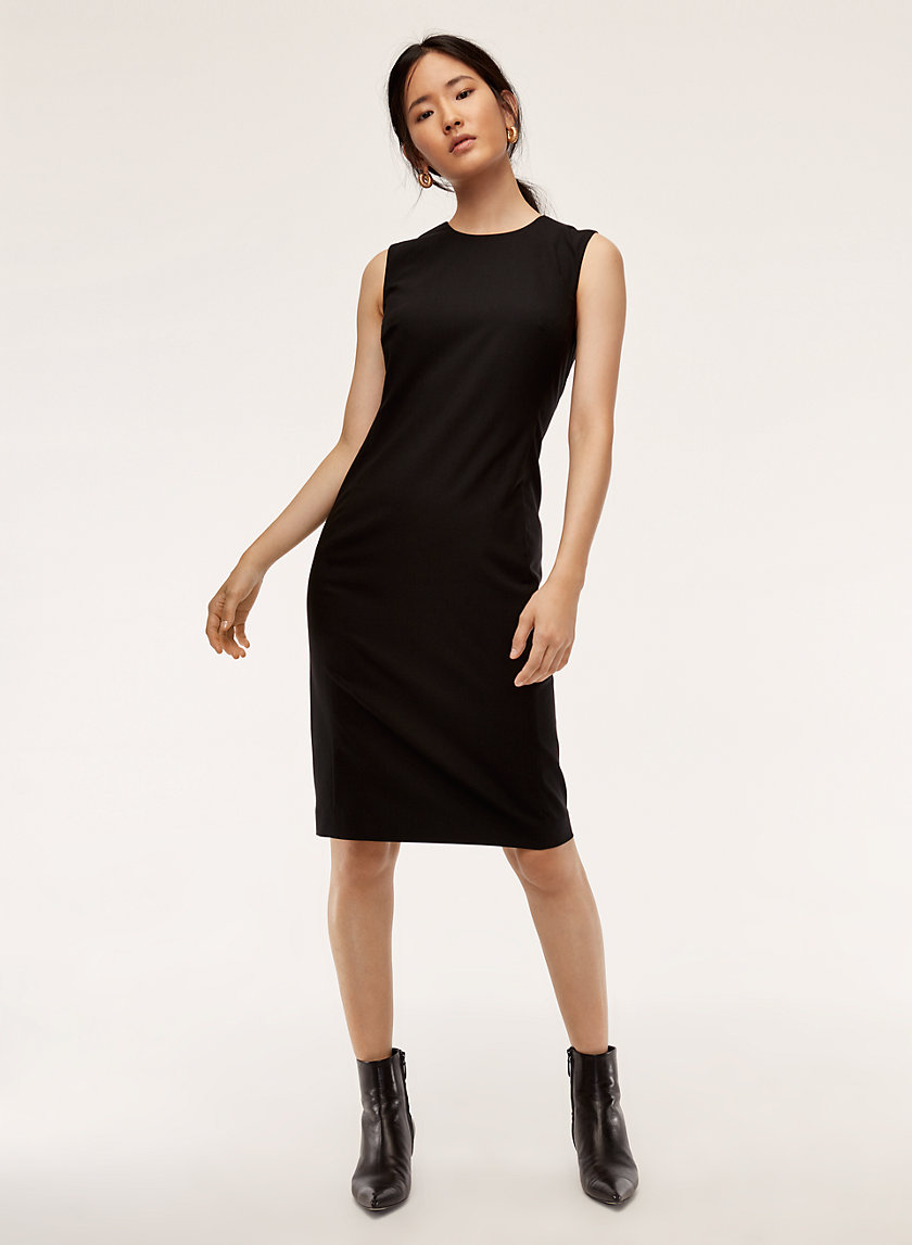 MILES DRESS - Slim, knee-length, wool shift dress MILES DRESS - Slim, knee-length, wool shift dress