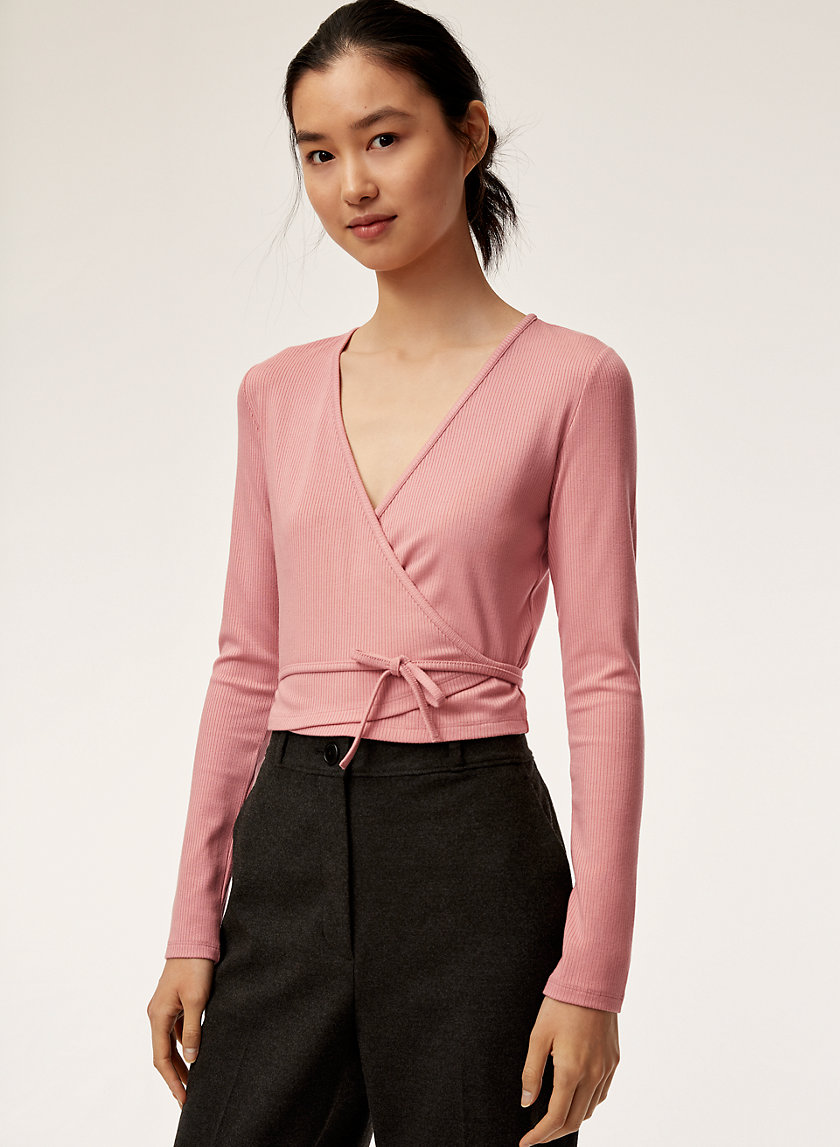 SCOUT TOP - Long-sleeve, wrap t-shirt SCOUT TOP - Long-sleeve, wrap t-shirt