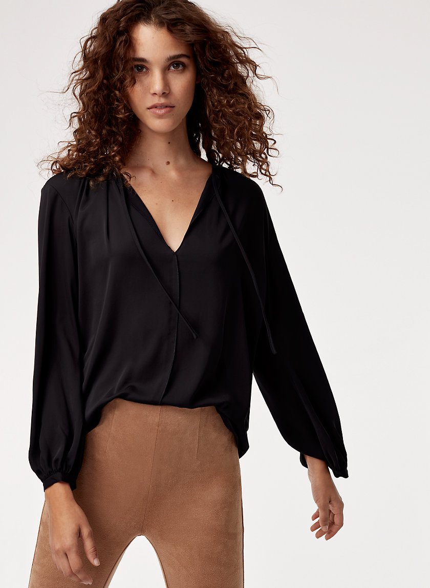 TIE-NECK BLOUSE TIE-NECK BLOUSE