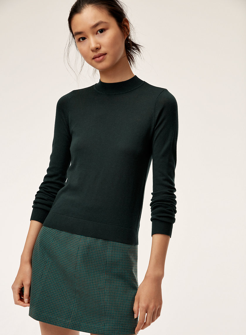 ARGO SWEATER - Cotton and cashmere mock-neck sweater ARGO SWEATER - Cotton and cashmere mock-neck sweater