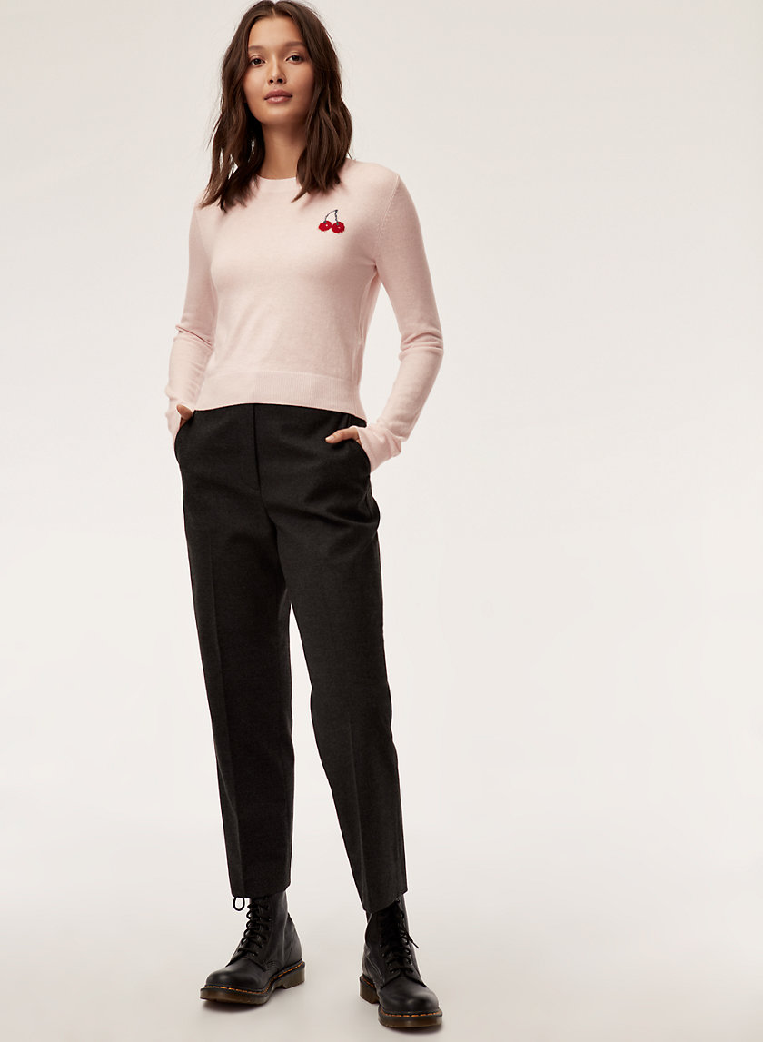 ABBY SWEATER - Embroidered-cherry sweater ABBY SWEATER - Embroidered-cherry sweater