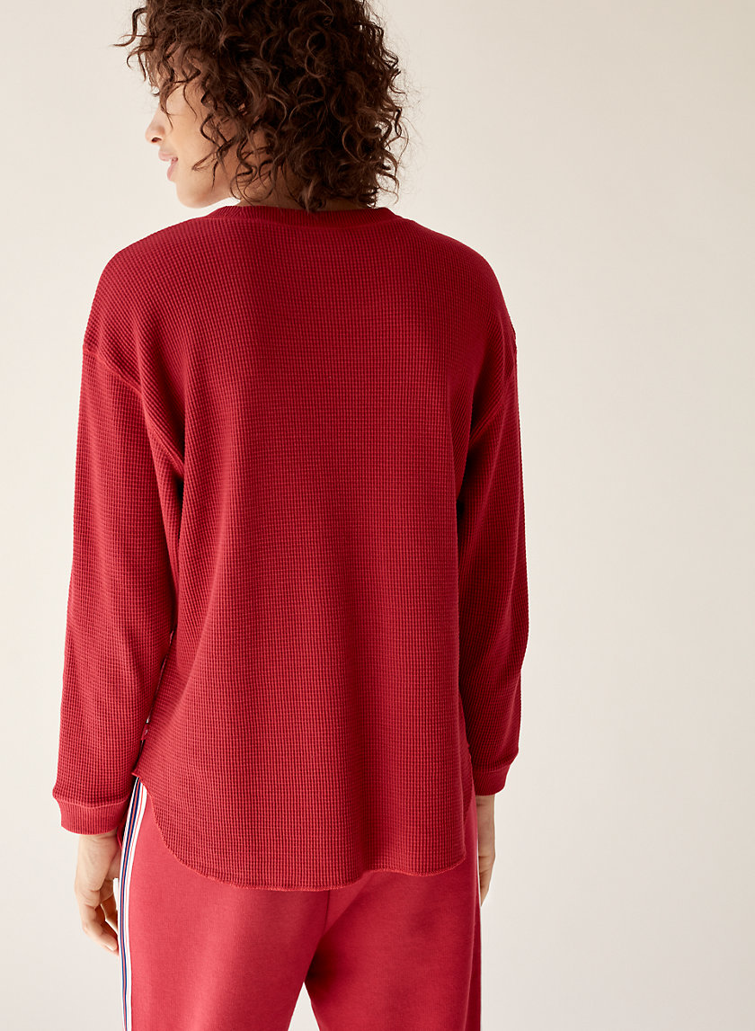 MCKAY THERMAL - Round-hem, waffle-knit thermal MCKAY THERMAL - Round-hem, waffle-knit thermal
