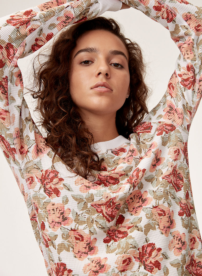 YOON THERMAL - Waffle knit, floral thermal YOON THERMAL - Waffle knit, floral thermal
