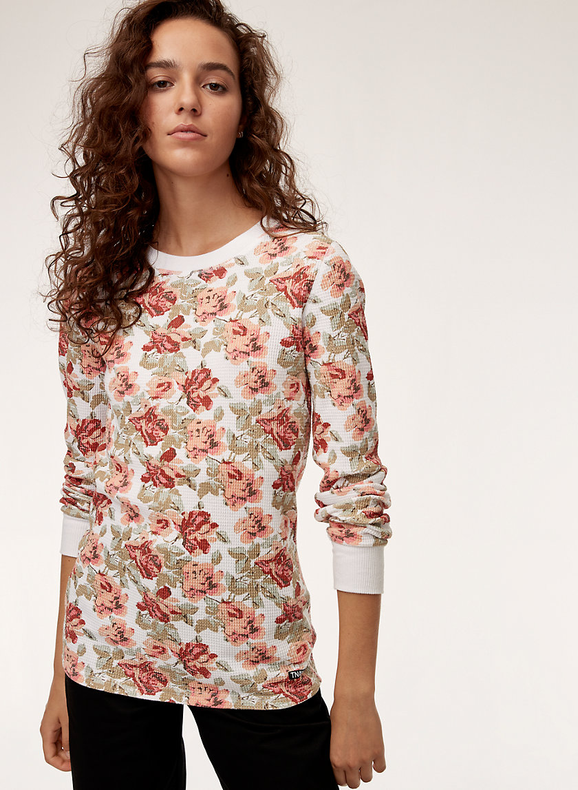 YOON THERMAL - Waffle knit, floral thermal YOON THERMAL - Waffle knit, floral thermal
