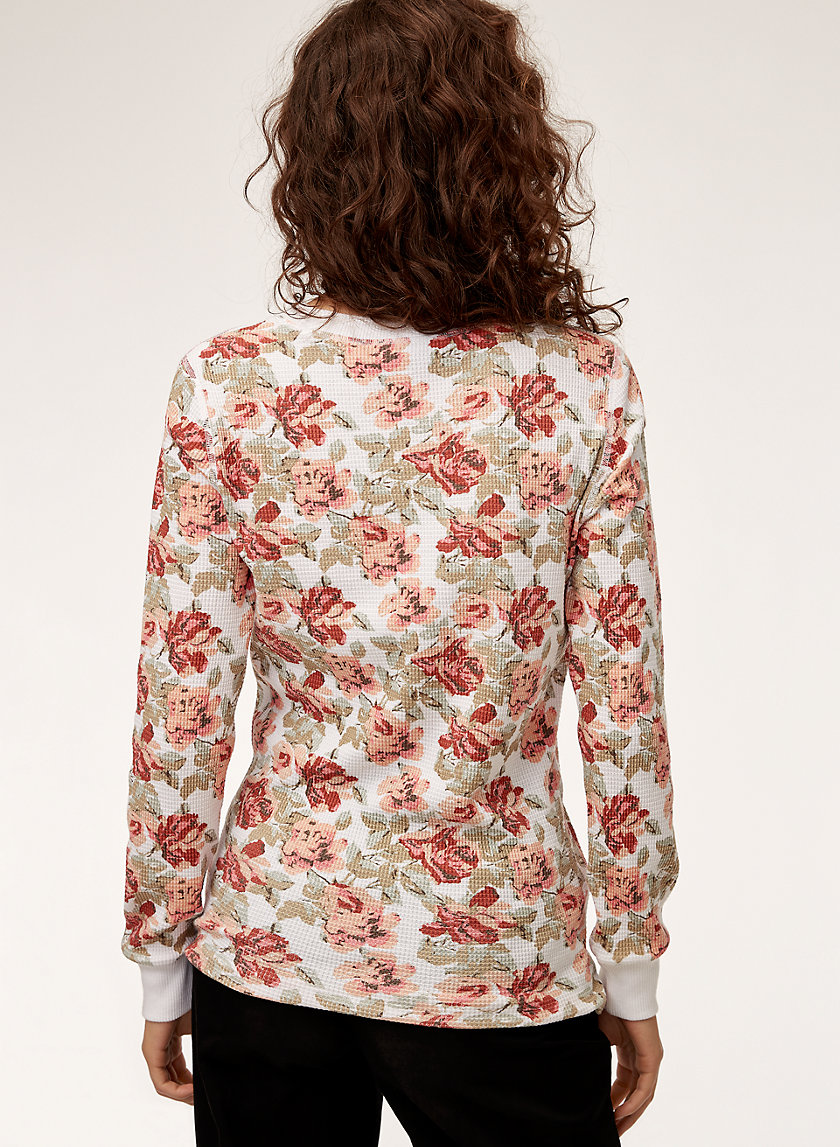YOON THERMAL - Waffle knit, floral thermal YOON THERMAL - Waffle knit, floral thermal