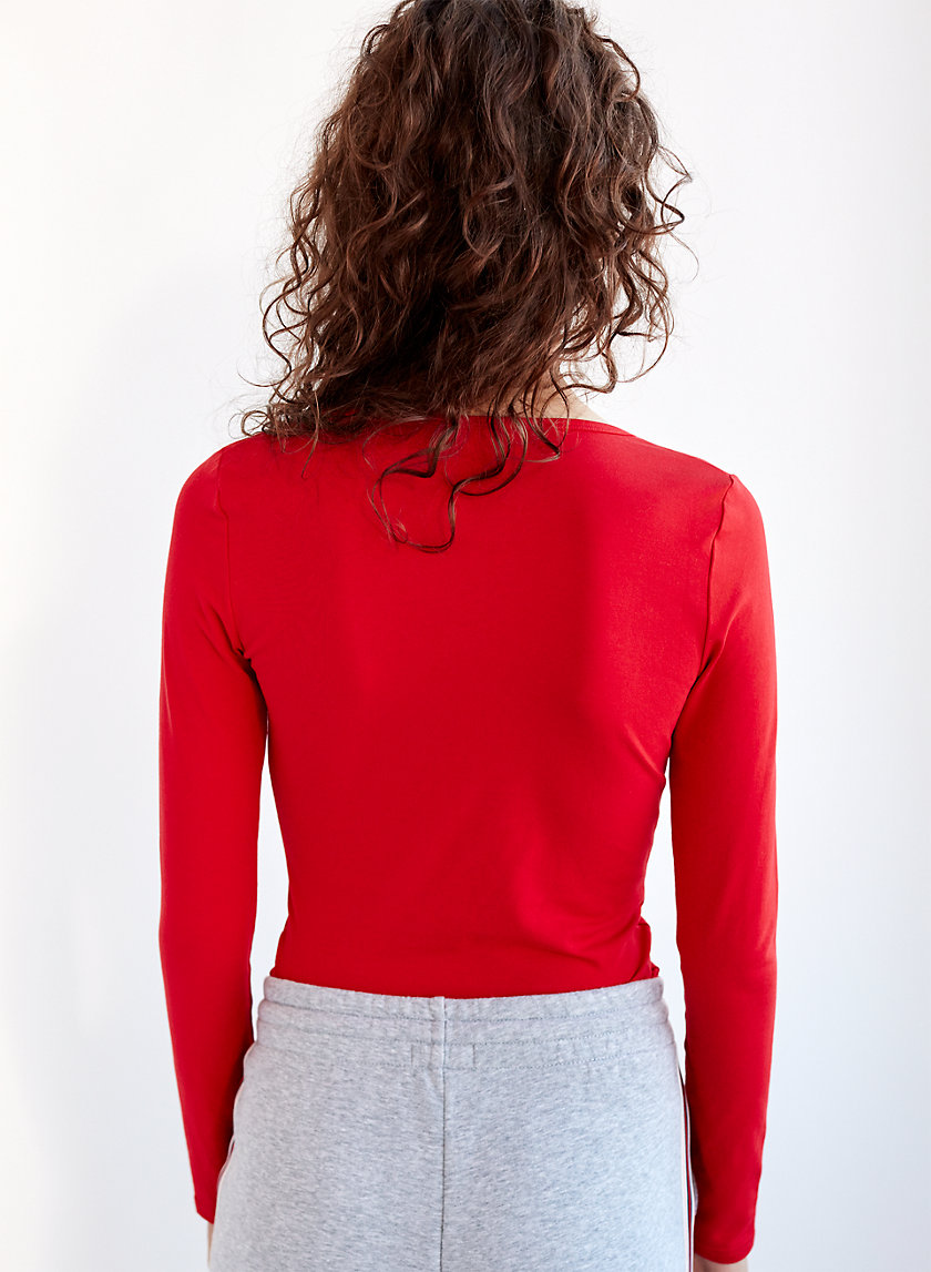 KRISTA T-SHIRT - Long-sleeve, V-neck t-shirt KRISTA T-SHIRT - Long-sleeve, V-neck t-shirt