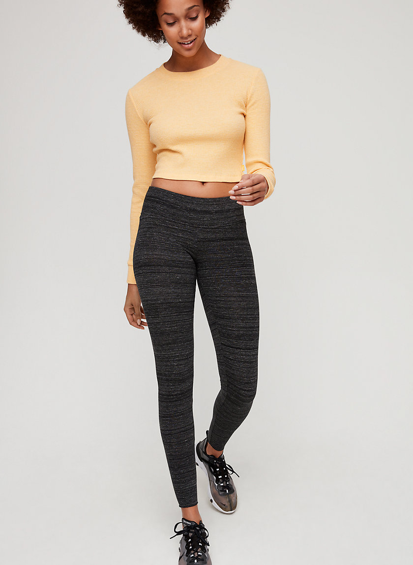 ALANA THERMAL - Cropped, waffle-knit thermal ALANA THERMAL - Cropped, waffle-knit thermal
