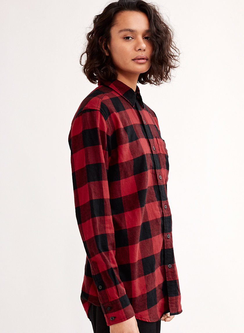 THE BOYFRIEND FLANNEL - Plaid, button-down shirt THE BOYFRIEND FLANNEL - Plaid, button-down shirt