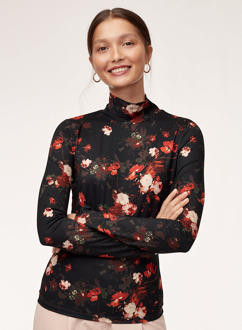 CHEVAL TURTLENECK - Floral turtleneck shirt CHEVAL TURTLENECK - Floral turtleneck shirt