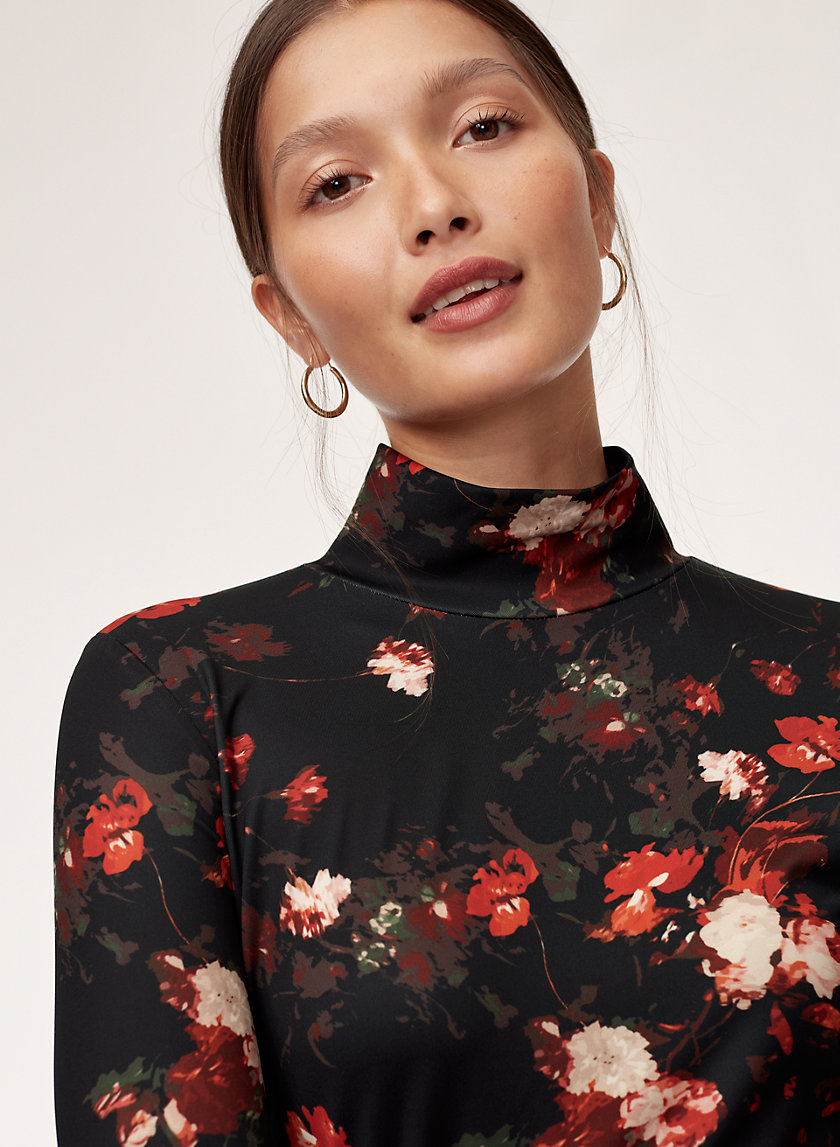 CHEVAL TURTLENECK - Floral turtleneck shirt CHEVAL TURTLENECK - Floral turtleneck shirt