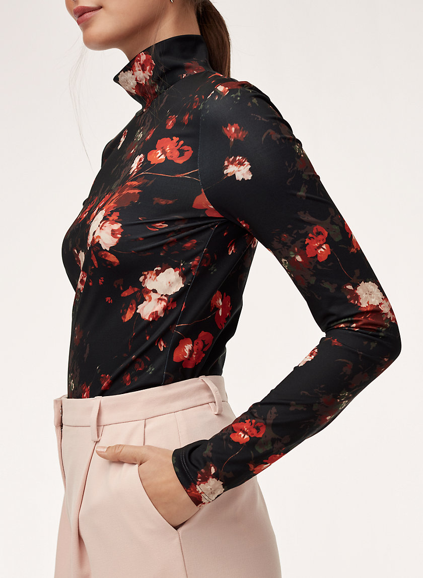 CHEVAL TURTLENECK - Floral turtleneck shirt CHEVAL TURTLENECK - Floral turtleneck shirt