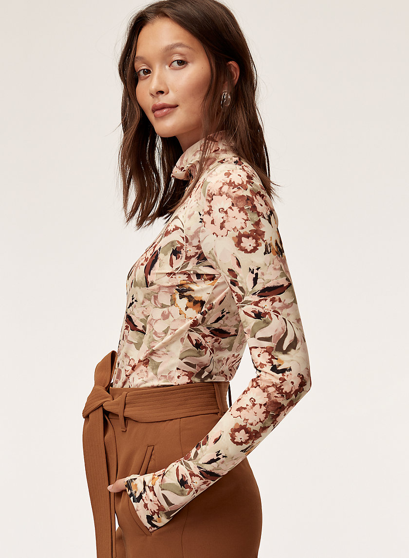 CHEVAL TURTLENECK - Floral turtleneck shirt CHEVAL TURTLENECK - Floral turtleneck shirt