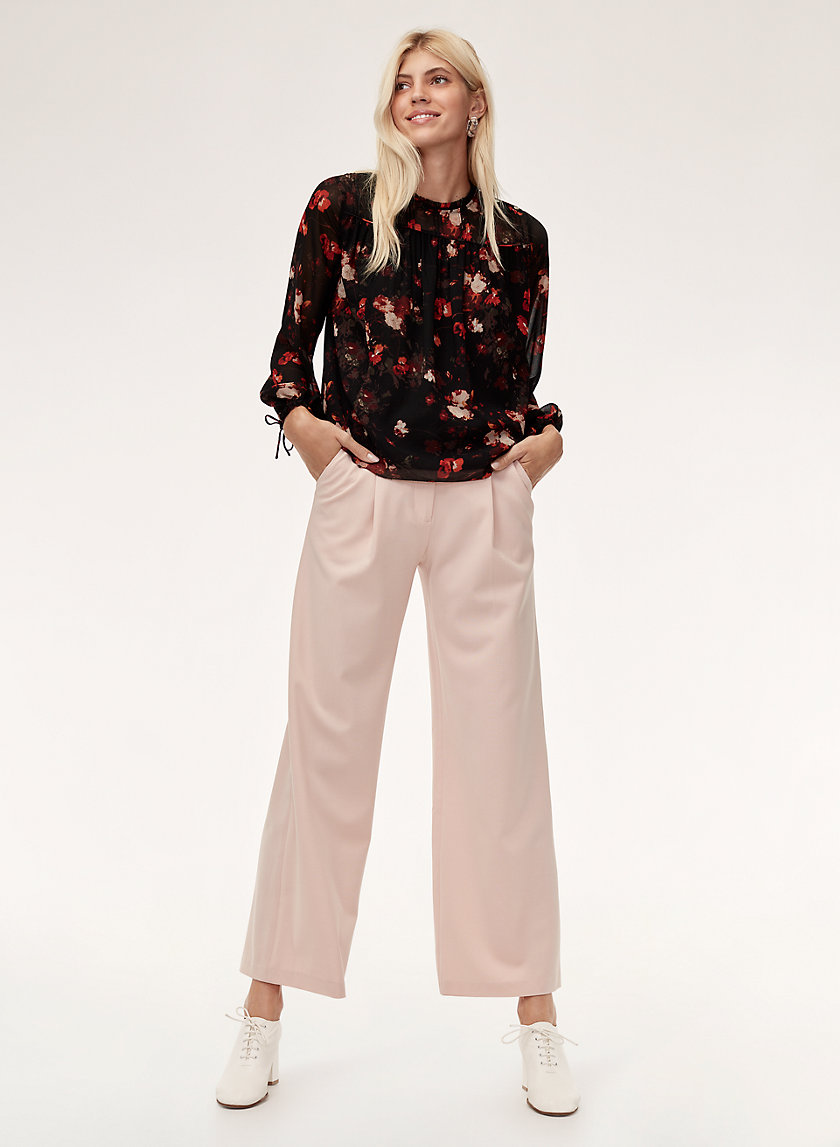 LOURDES BLOUSE - Floral, chiffon blouse LOURDES BLOUSE - Floral, chiffon blouse