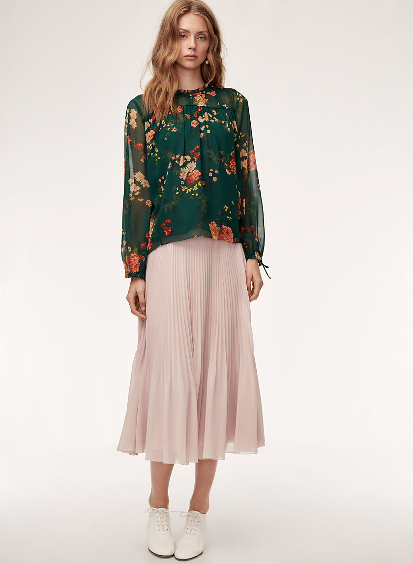 LOURDES BLOUSE - Floral, chiffon blouse LOURDES BLOUSE - Floral, chiffon blouse