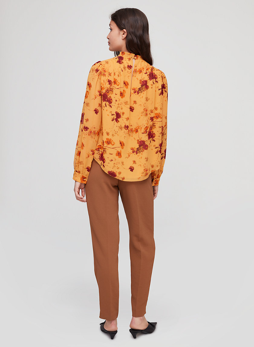 PAULA BLOUSE - Long-sleeve, mock-neck blouse PAULA BLOUSE - Long-sleeve, mock-neck blouse