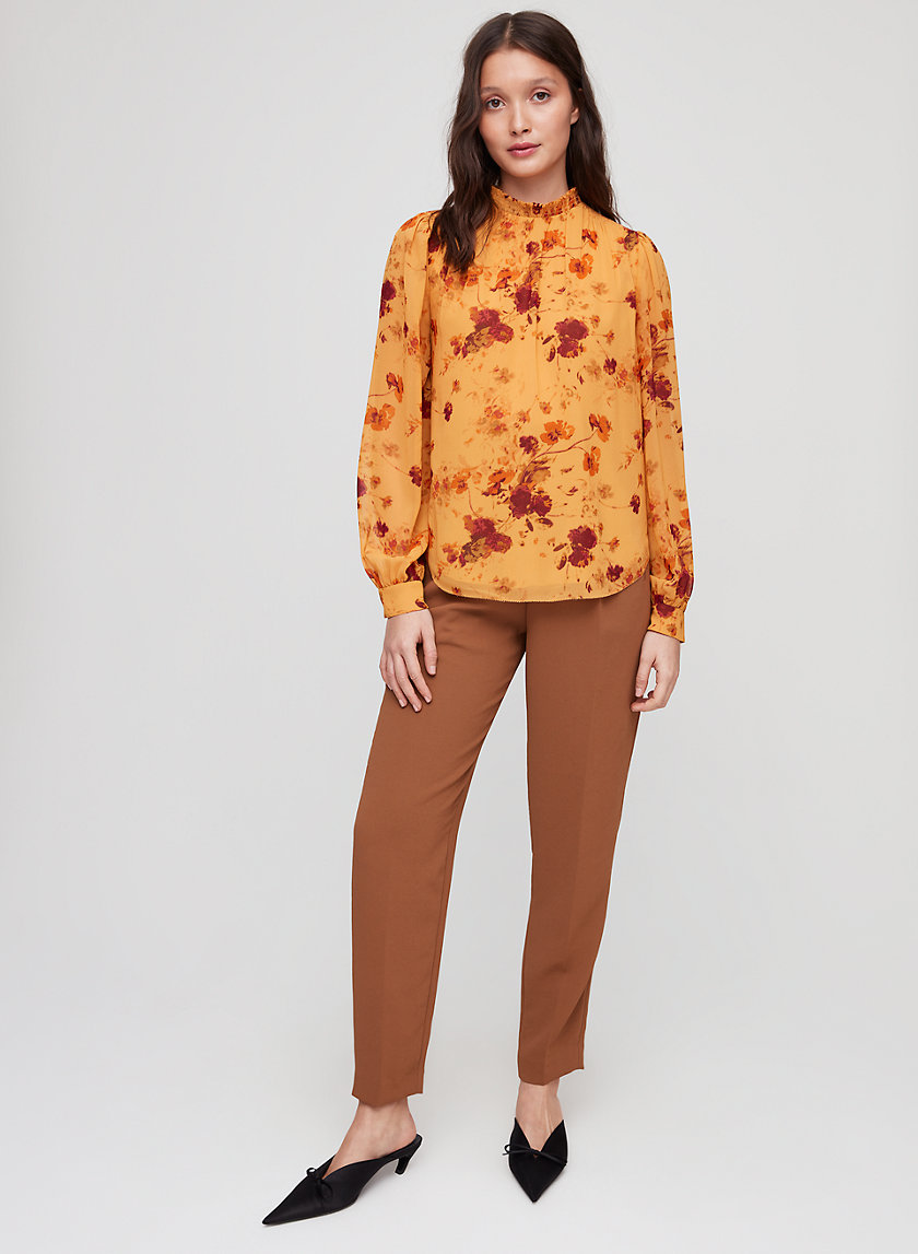 PAULA BLOUSE - Long-sleeve, mock-neck blouse PAULA BLOUSE - Long-sleeve, mock-neck blouse