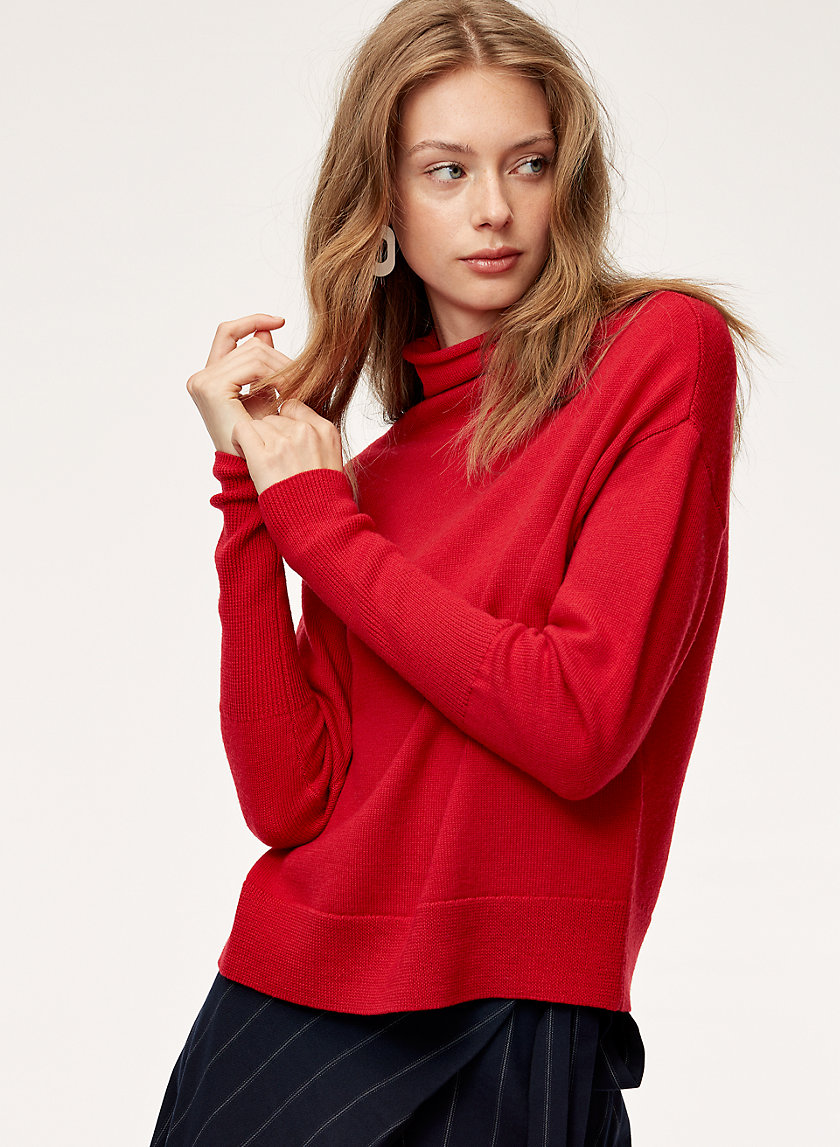 CYPRIE SWEATER - Merino-wool mock-neck sweater CYPRIE SWEATER - Merino-wool mock-neck sweater
