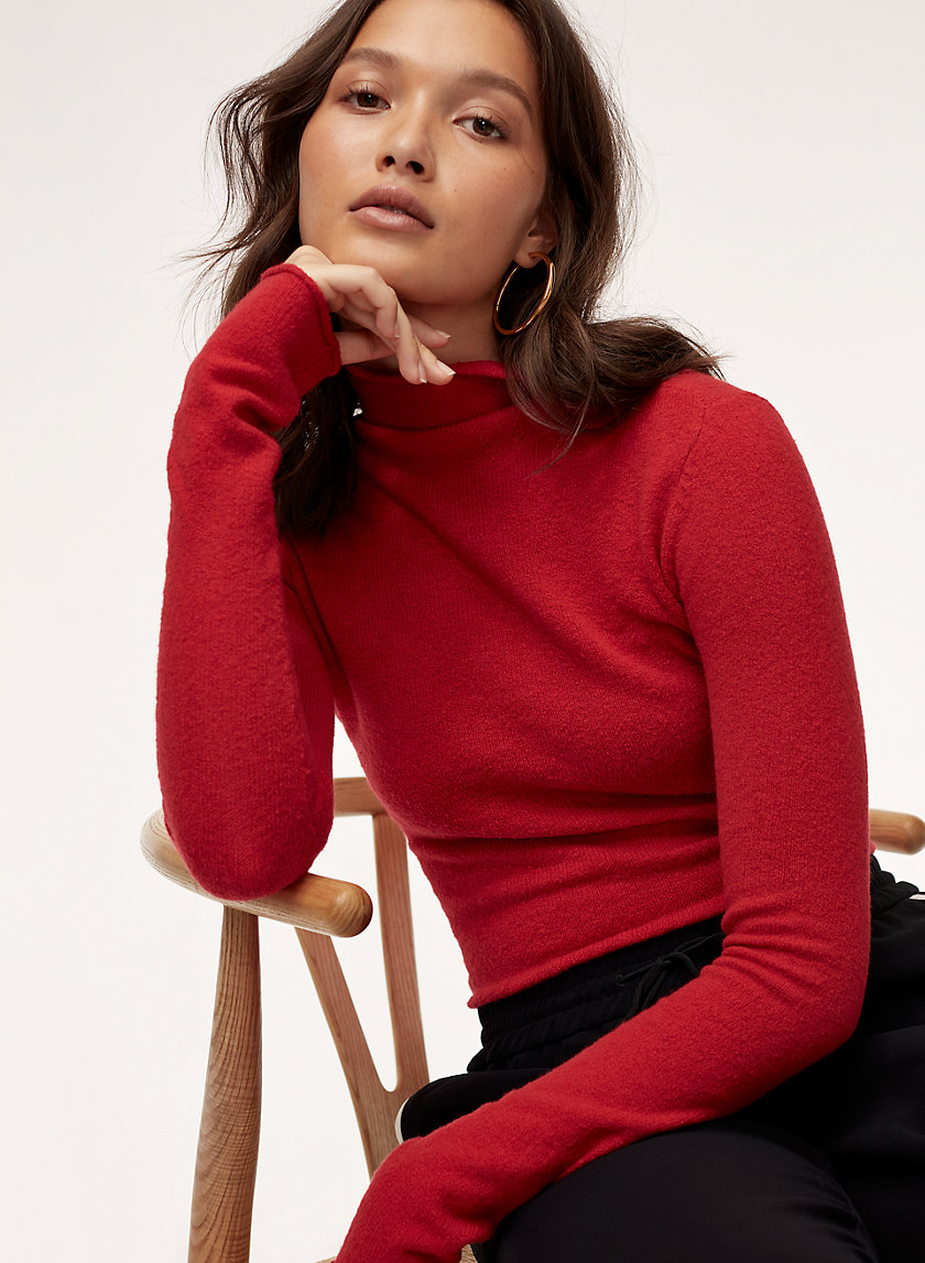 DARLING SWEATER - Fitted, mock-neck sweater DARLING SWEATER - Fitted, mock-neck sweater