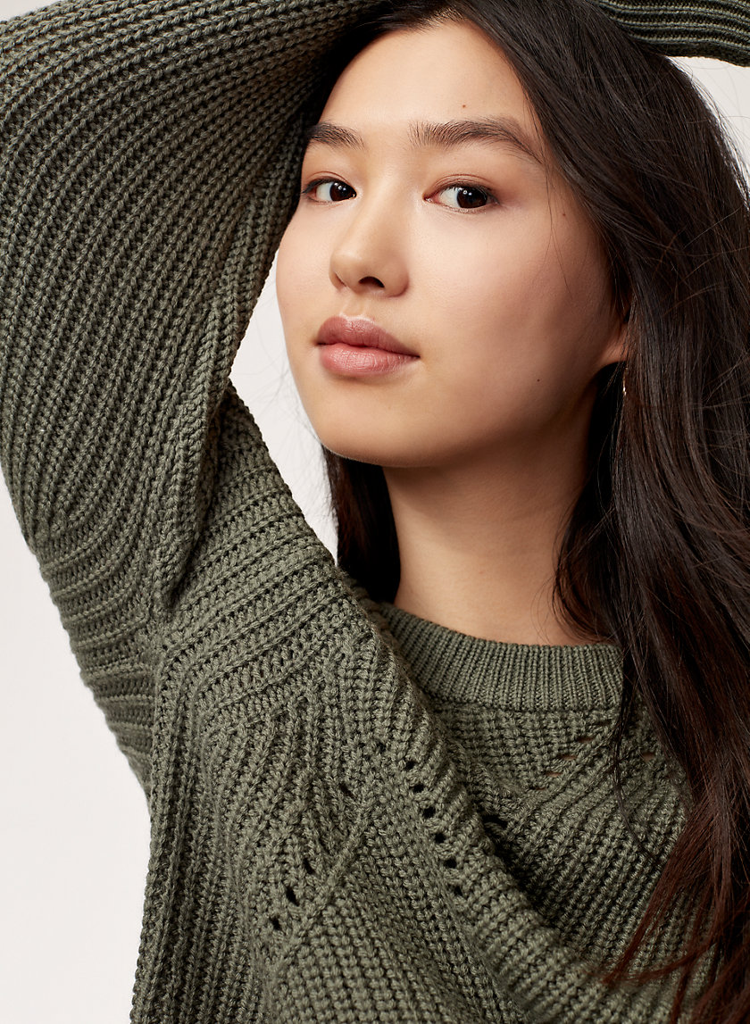 SERMENT SWEATER - Oversized, merino-wool crewneck sweater SERMENT SWEATER - Oversized, merino-wool crewneck sweater