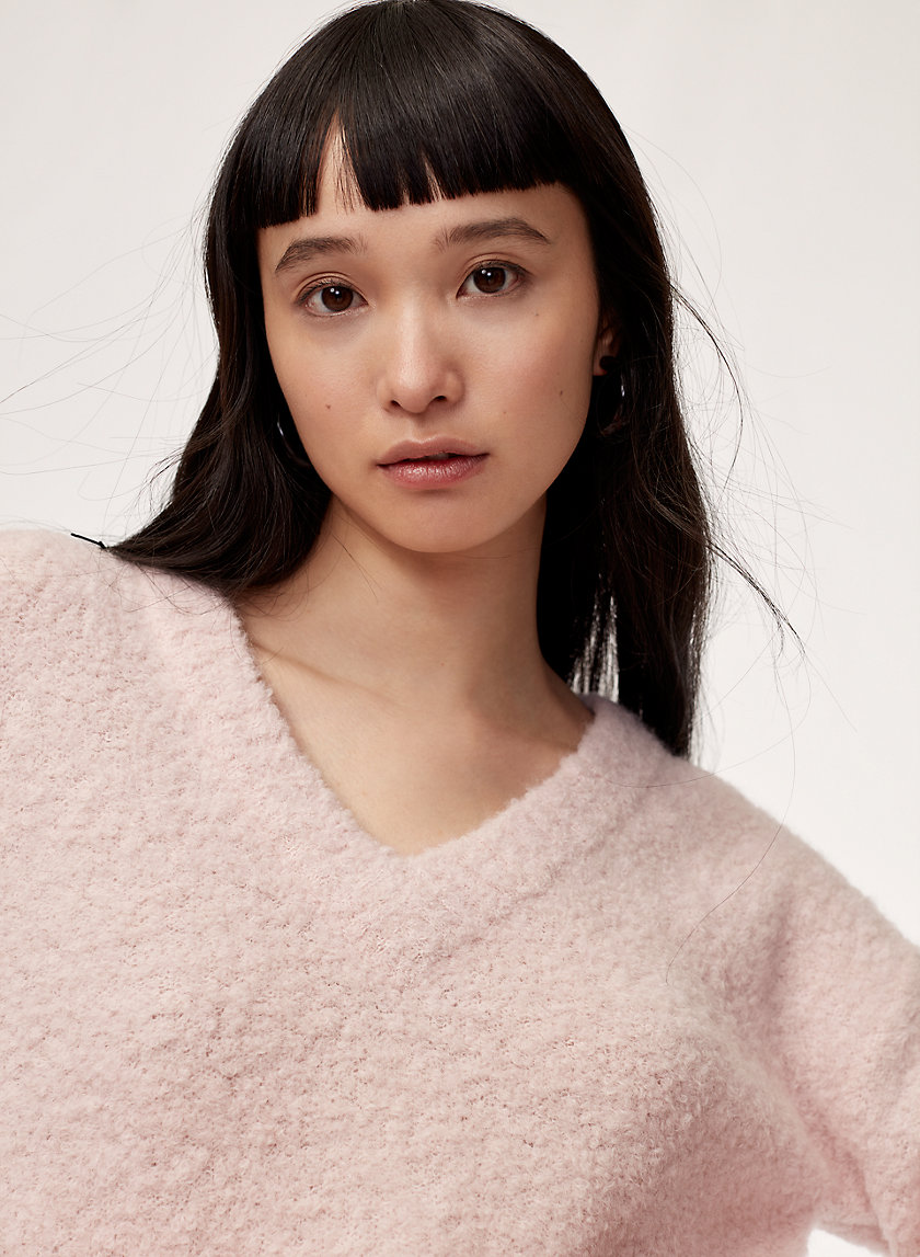 MARSEILLE SWEATER - Oversized, alpaca-blend V-neck sweater MARSEILLE SWEATER - Oversized, alpaca-blend V-neck sweater