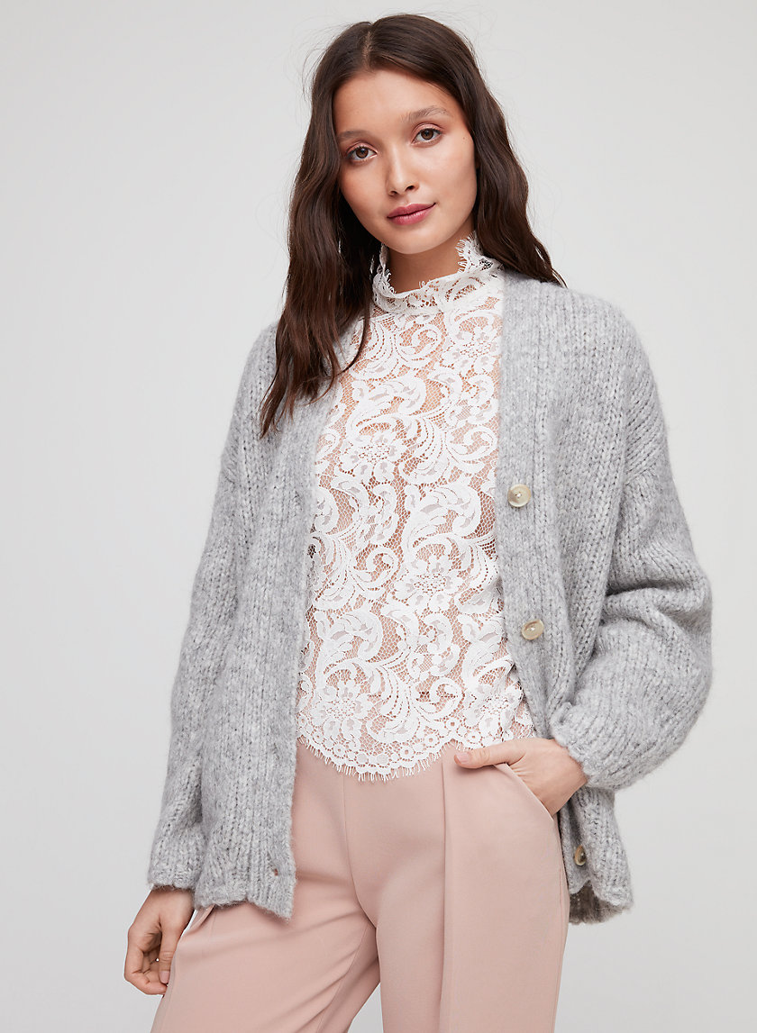 EVA SWEATER - Alpaca-blend, button-up cardigan EVA SWEATER - Alpaca-blend, button-up cardigan