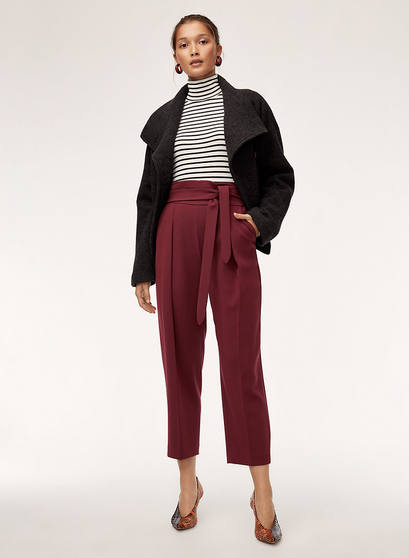 FEUILLE PANT - Cropped, high-waisted pant FEUILLE PANT - Cropped, high-waisted pant