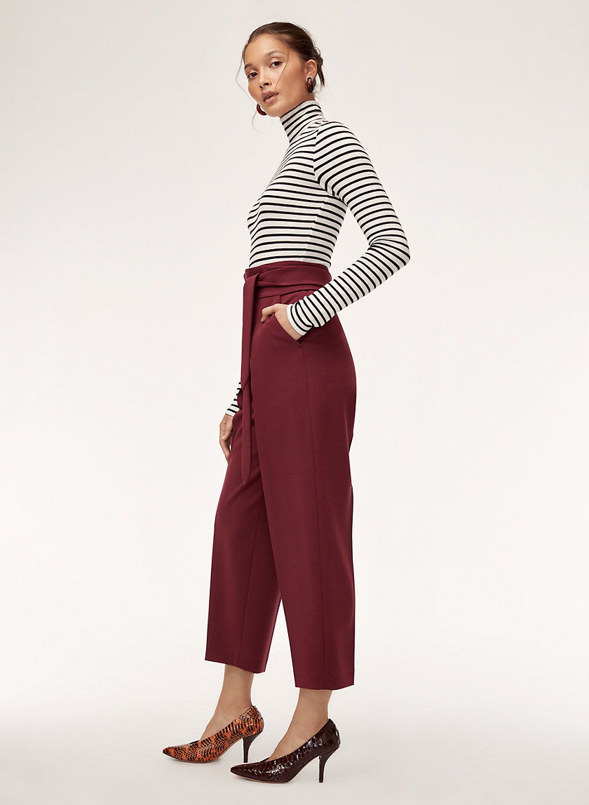 FEUILLE PANT - Cropped, high-waisted pant FEUILLE PANT - Cropped, high-waisted pant