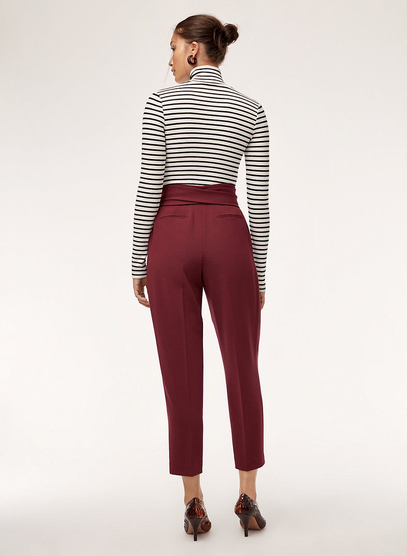 FEUILLE PANT - Cropped, high-waisted pant FEUILLE PANT - Cropped, high-waisted pant