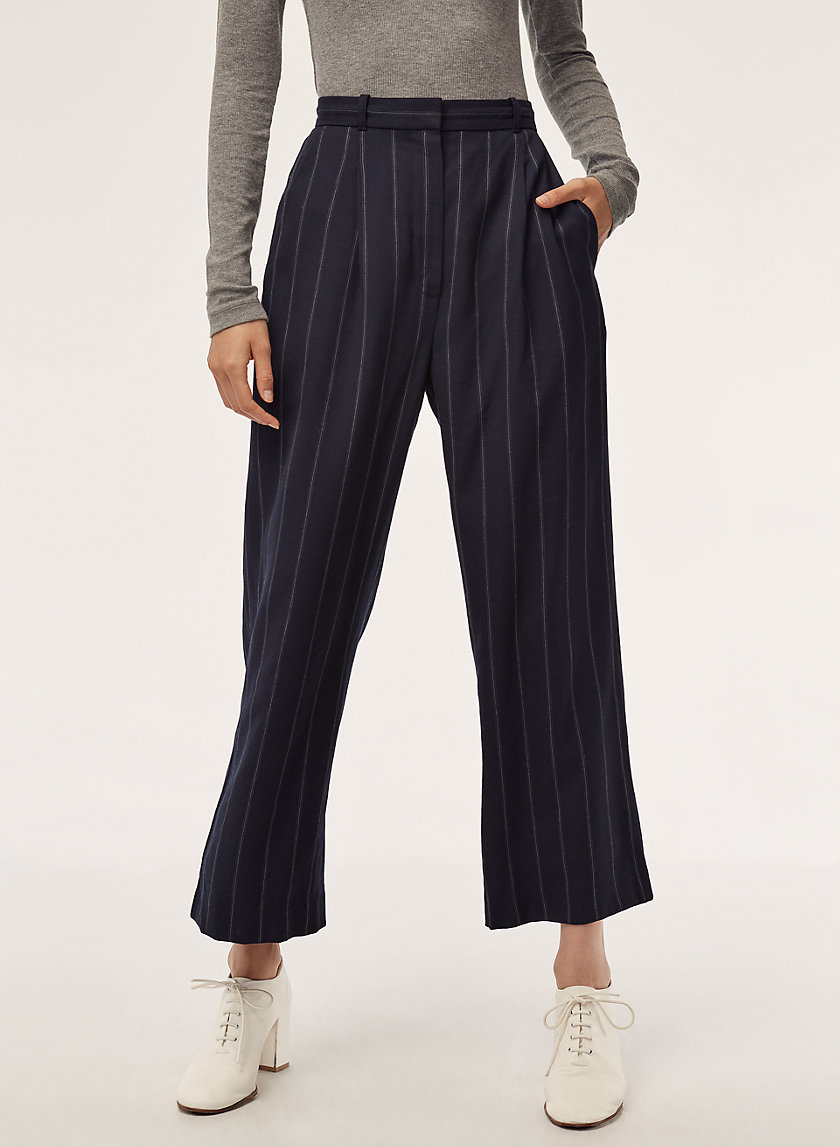 AUREL PANT - Cropped, high-waisted pleated pant AUREL PANT - Cropped, high-waisted pleated pant