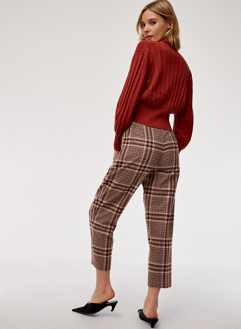 CHAMBERY PANT - Cropped, plaid dress pant CHAMBERY PANT - Cropped, plaid dress pant