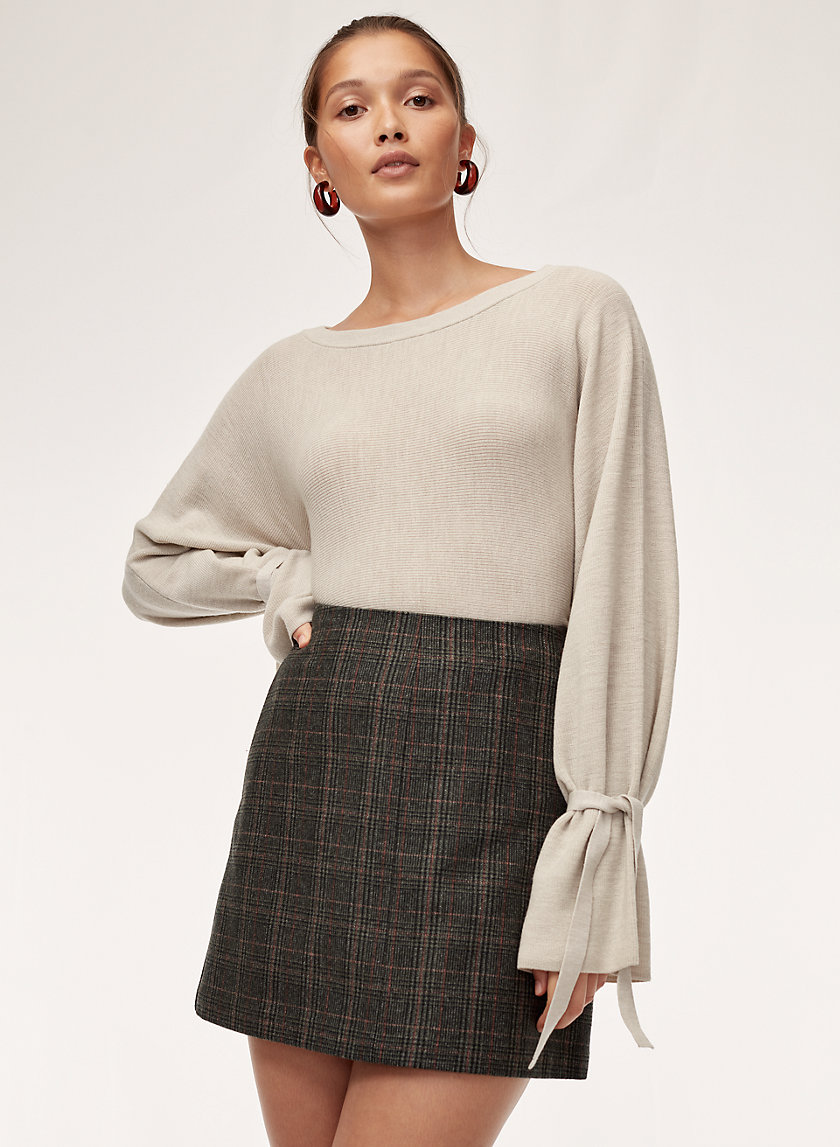 ESSONNE SKIRT - Wool-blend mini skirt with pockets ESSONNE SKIRT - Wool-blend mini skirt with pockets