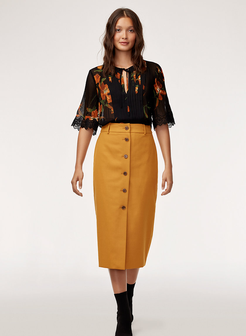 LEONA SKIRT - Buttoned, midi skirt LEONA SKIRT - Buttoned, midi skirt