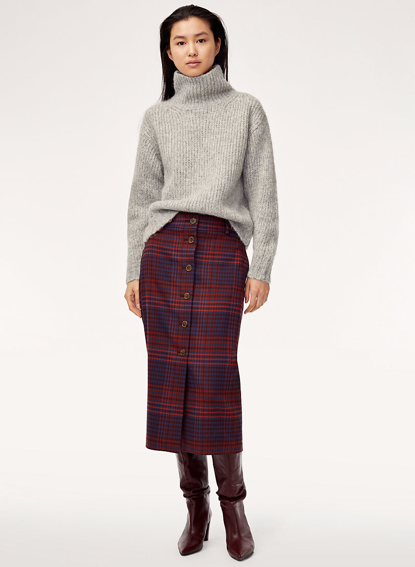 LEONA SKIRT - Plaid midi skirt LEONA SKIRT - Plaid midi skirt