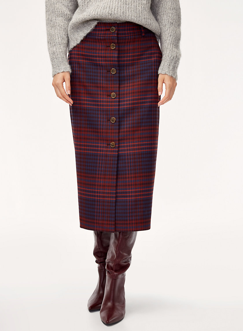LEONA SKIRT - Plaid midi skirt LEONA SKIRT - Plaid midi skirt