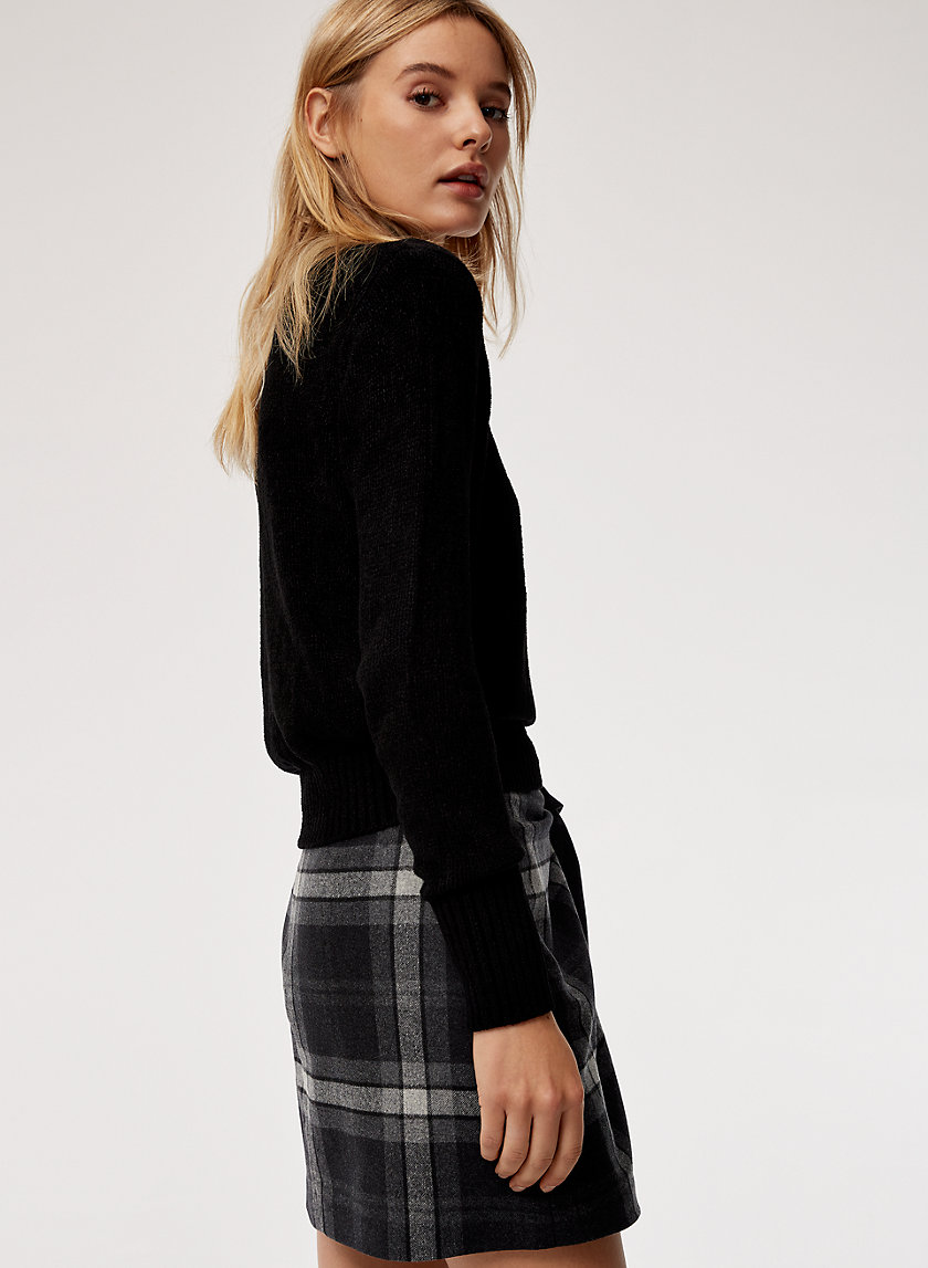 DORINE SKIRT - Plaid, faux-wrap mini skirt DORINE SKIRT - Plaid, faux-wrap mini skirt