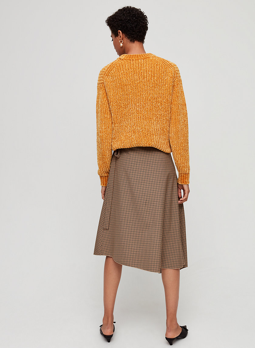 BELLE SKIRT - Checkered, wrap midi skirt BELLE SKIRT - Checkered, wrap midi skirt