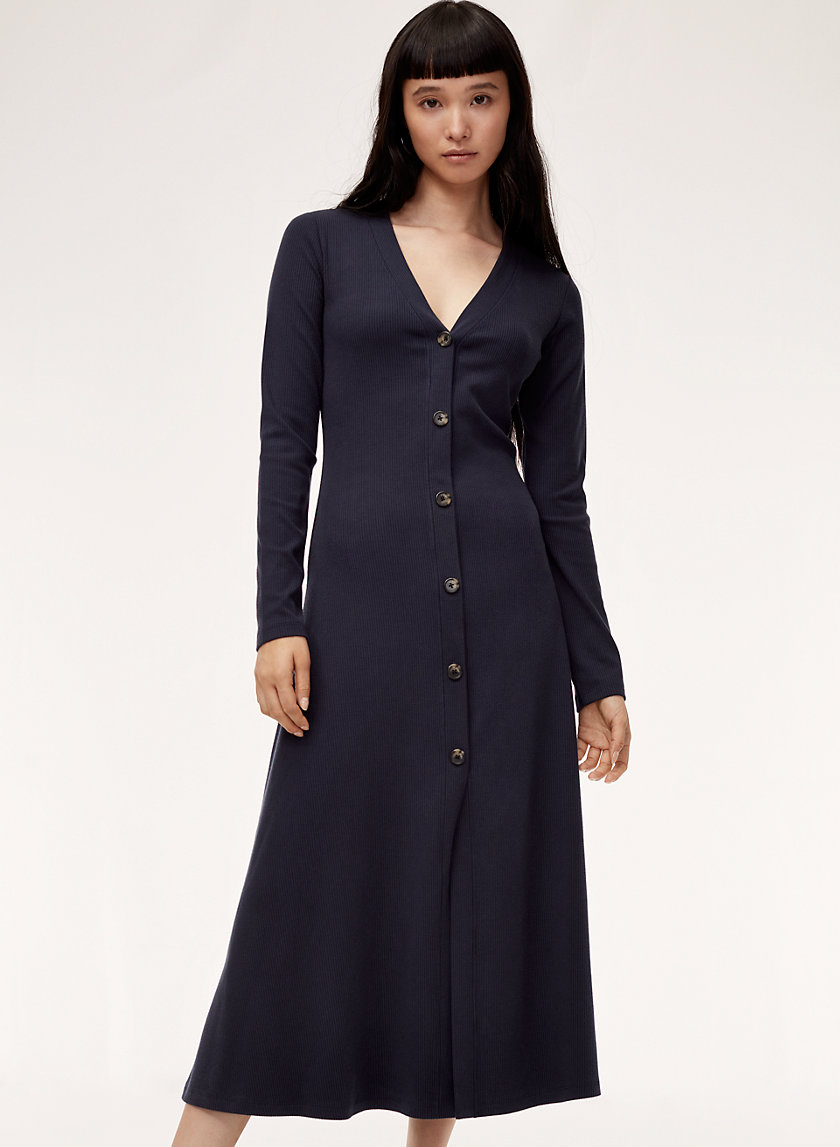 INES DRESS - Long-sleeve midi dress INES DRESS - Long-sleeve midi dress
