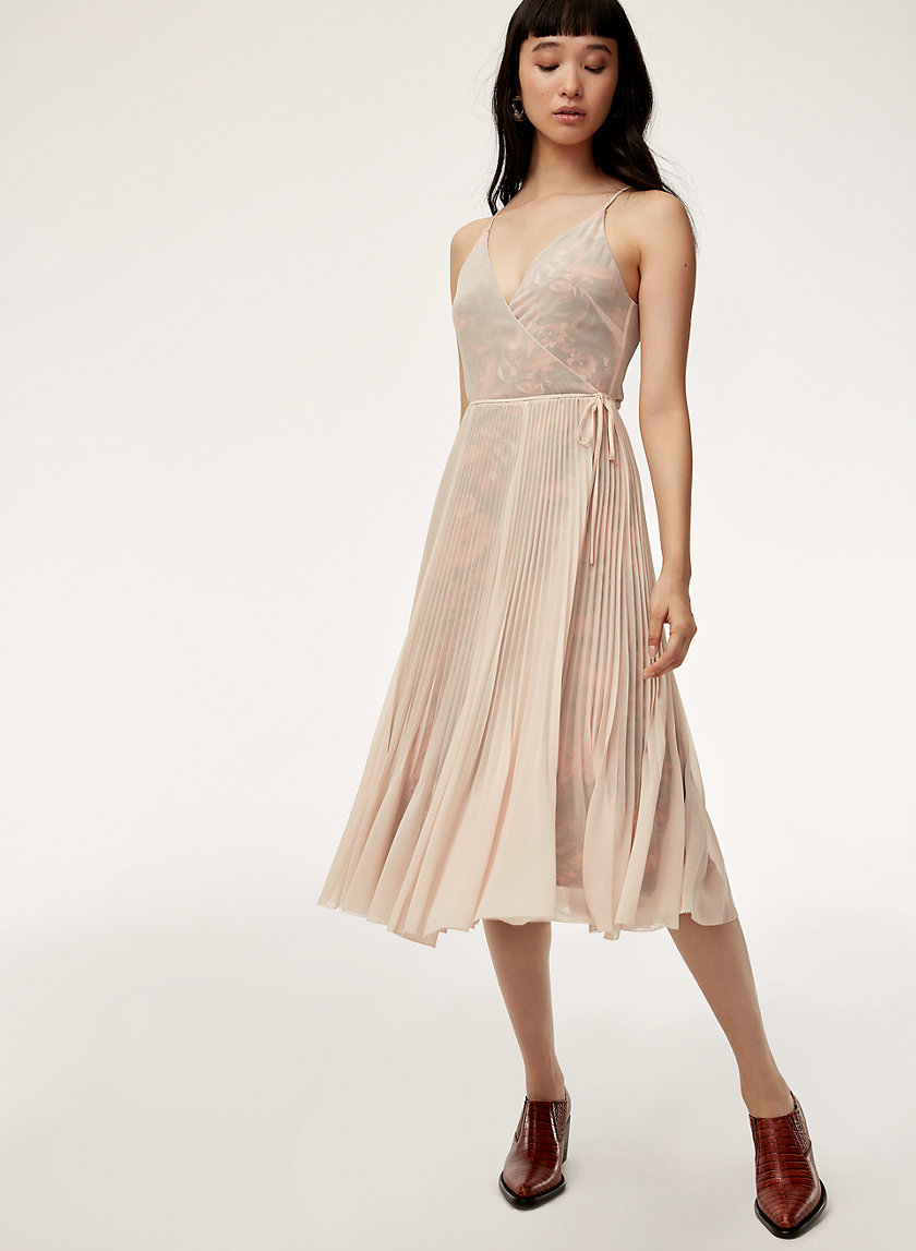 BEAUNE DRESS - Long, pleated wrap dress BEAUNE DRESS - Long, pleated wrap dress