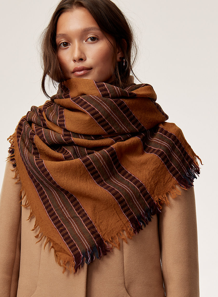 STRIPE BLANKET SCARF - Striped, wool blanket scarf STRIPE BLANKET SCARF - Striped, wool blanket scarf