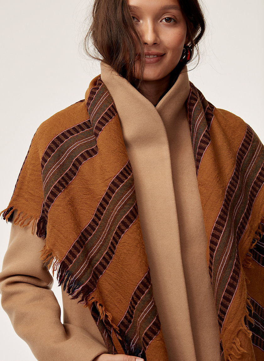 Wilfred MIXED STRIPES BLANKET SCARF | Aritzia CA