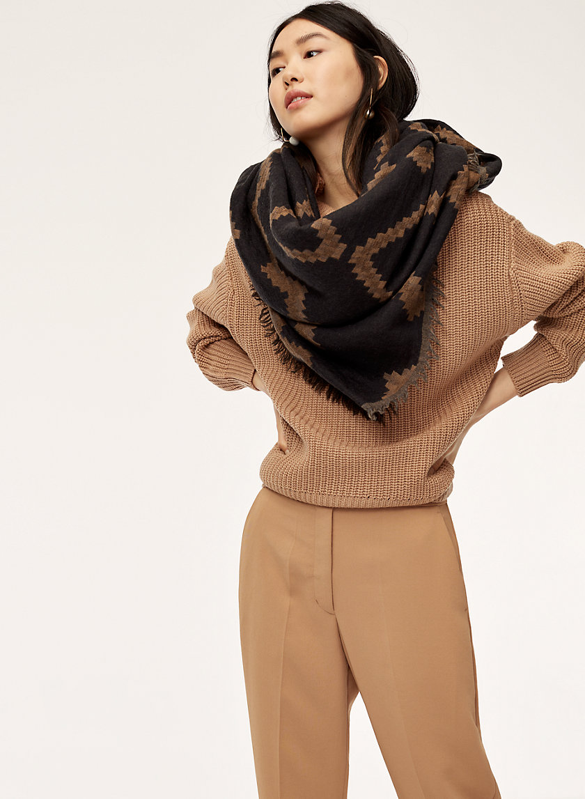 Wilfred DIAMOND MOSAIC BLANKET SCARF | Aritzia CA